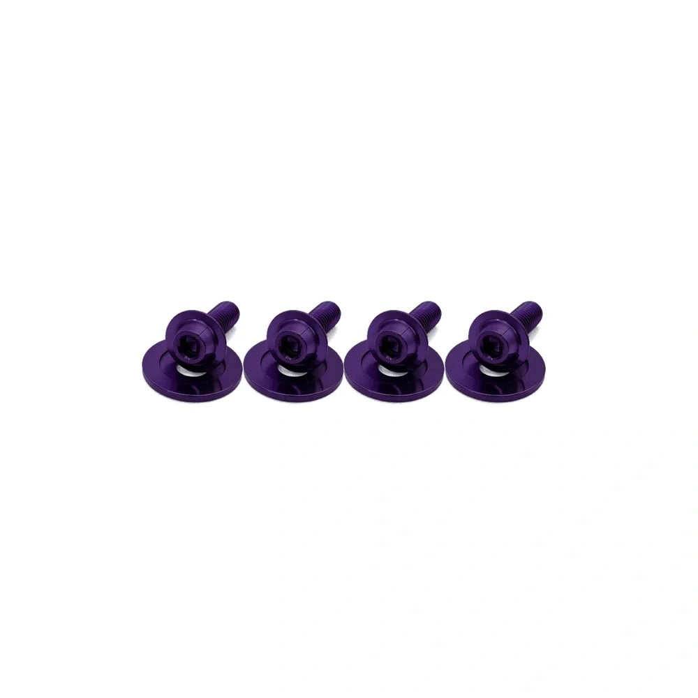 JDC Titanium Hood Bracket Bolt Replacement Kit (Evo 8/9/X)