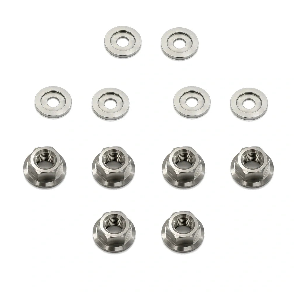 JDC Titanium Strut Tower Hardware (2023+ FL5 Civic Type R/11th Gen Civic Si)