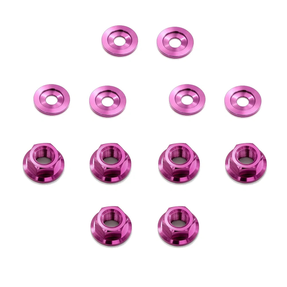 JDC Titanium Strut Tower Hardware (2023+ FL5 Civic Type R/11th Gen Civic Si)