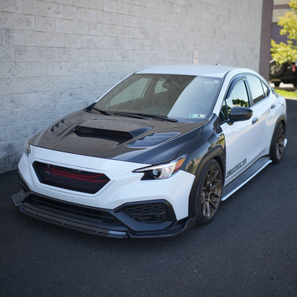 JDMuscle 22-24 Subaru WRX Carbon Fiber Hood V1