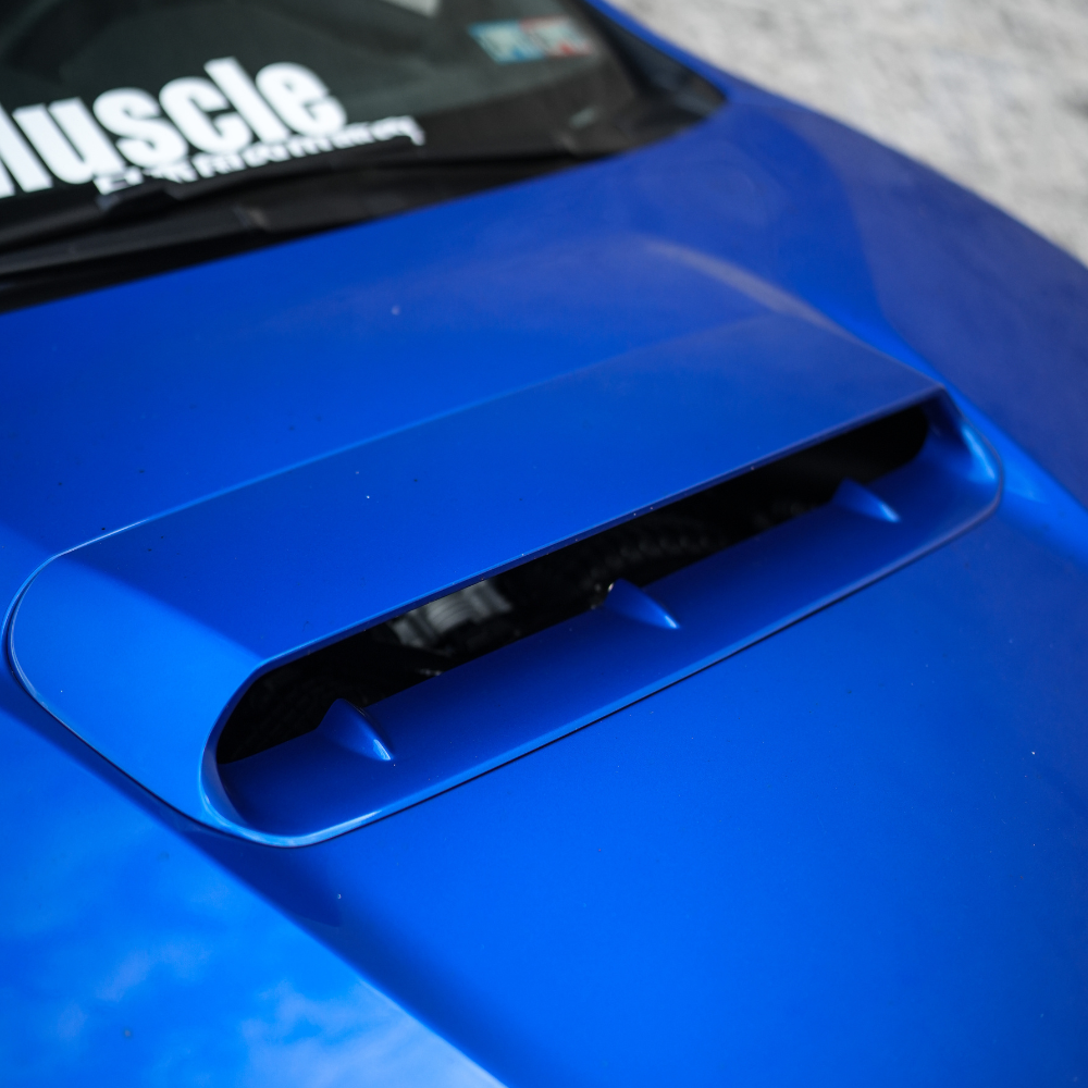 JDMuscle 22-24 Subaru WRX Oversized Hood Scoop V1 | Gloss Black / Paint Matched / Carbon Fiber Bulge Style