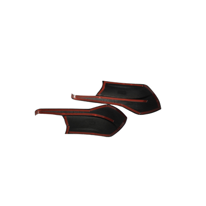 JDMuscle 22-24 WRX Tanso Dry Carbon Fiber Side Mirror Lower Trim Covers w/ Gloss Finish