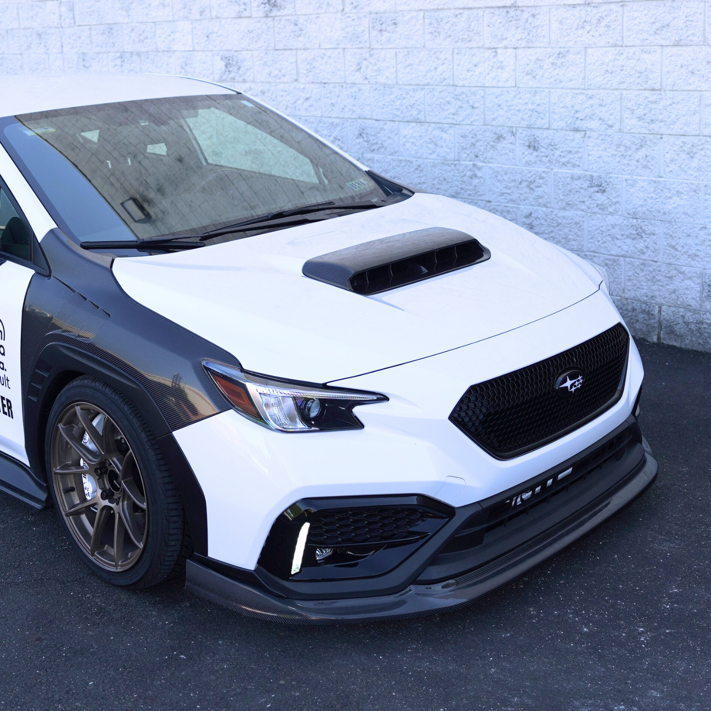 JDMuscle 22-25 Subaru WRX Carbon Fiber CS Style Front Lip