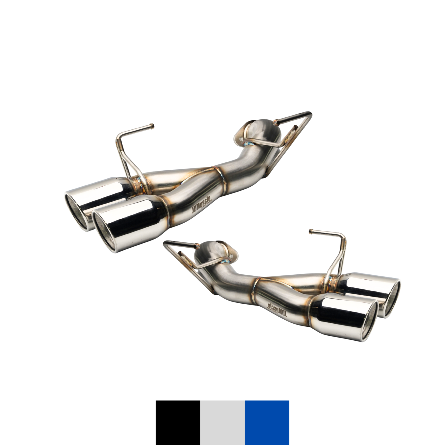 JDMuscle 22-25 WRX VB 4" Quad Exit Axle Back Muffler Delete Exhaust