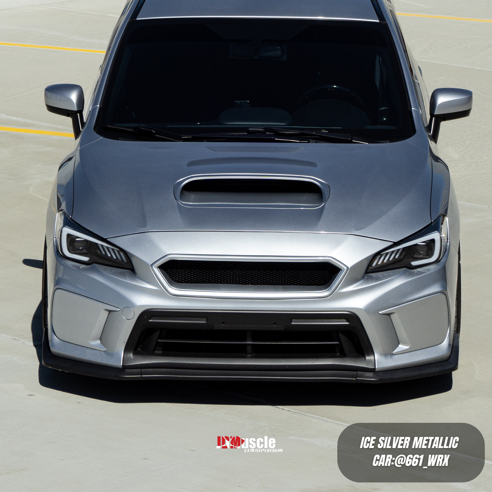 JDMuscle [18-21 WRX/STI] CS Style V2 Front Bumper Grille | Paint Matched/Gloss Black - Return