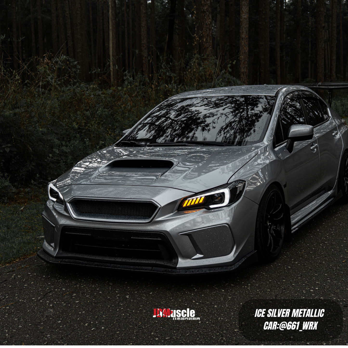 JDMuscle 18-21 Subaru WRX/STI Grille V2 | Paint Matched / Gloss Black | CS Style | ABS - Return