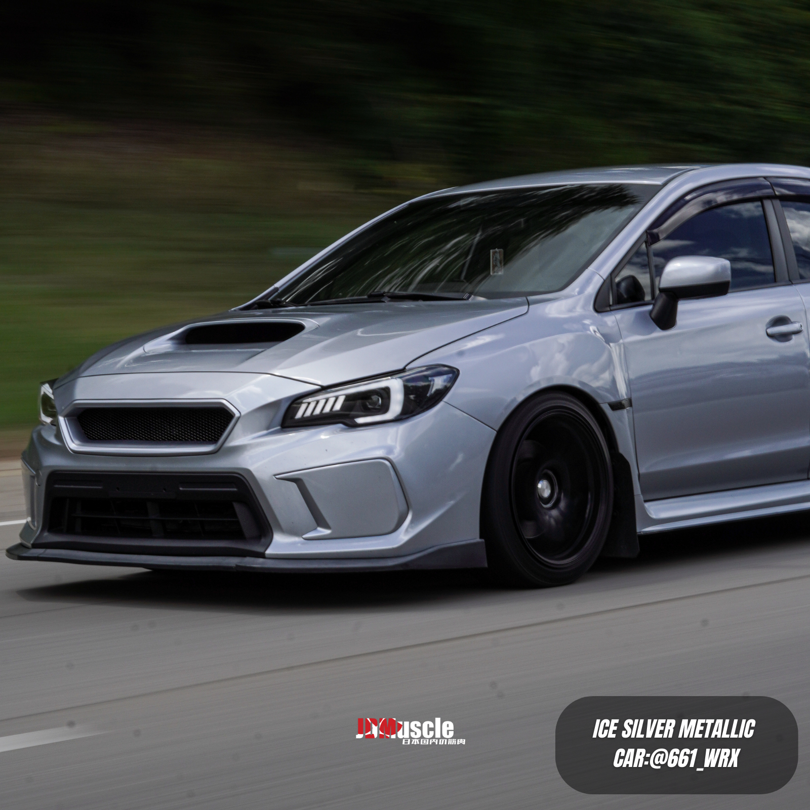 JDMuscle [18-21 WRX/STI] CS Style V2 Front Bumper Grille | Paint Matched/Gloss Black - Return
