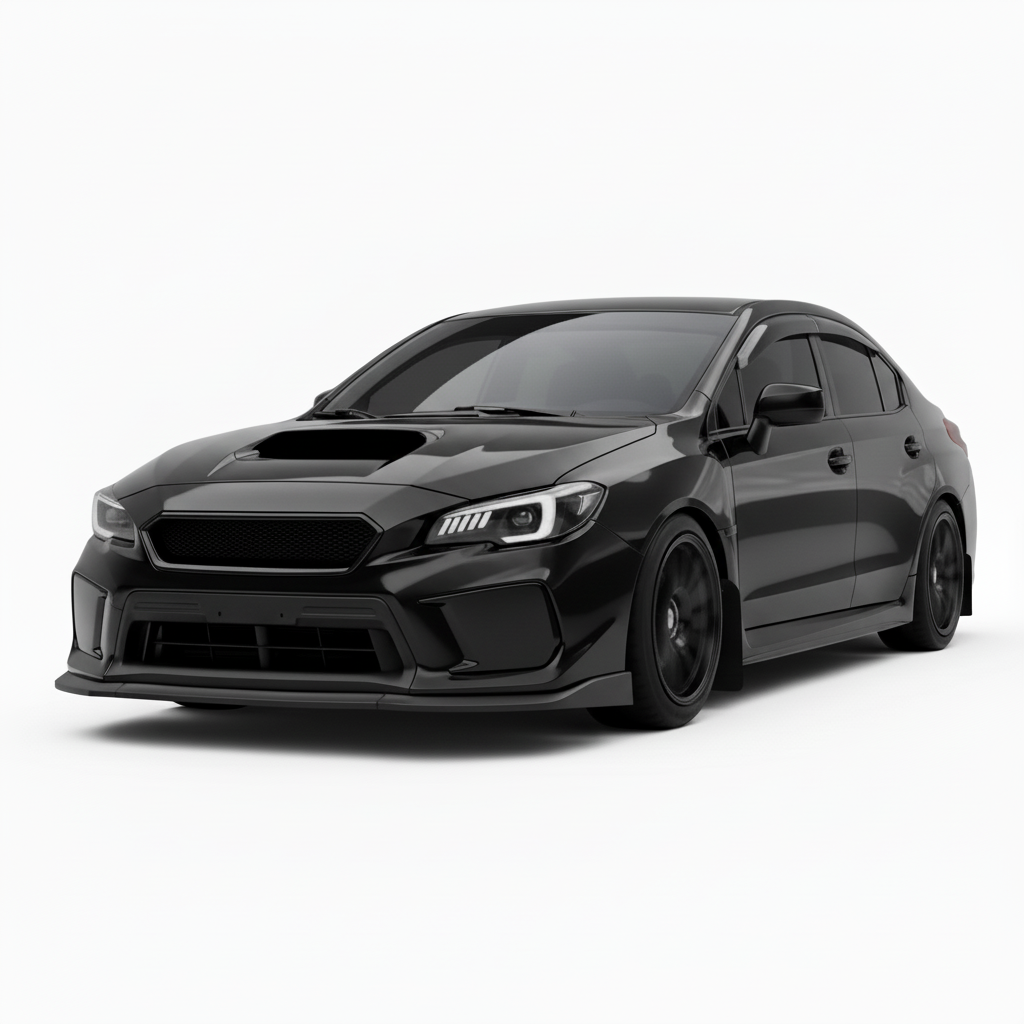 JDMuscle [18-21 WRX/STI] Fog Light Covers -  Paint Matched / Gloss Black