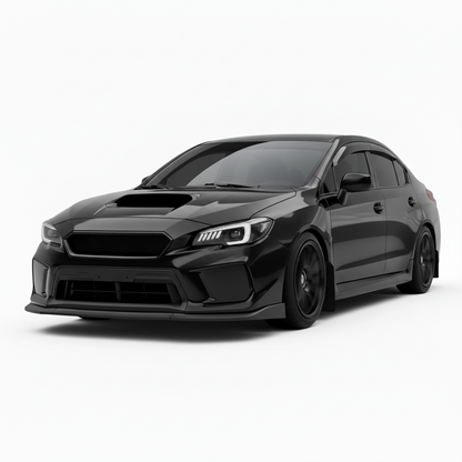 JDMuscle [18-21 WRX/STI] Fog Light Covers -  Paint Matched / Gloss Black