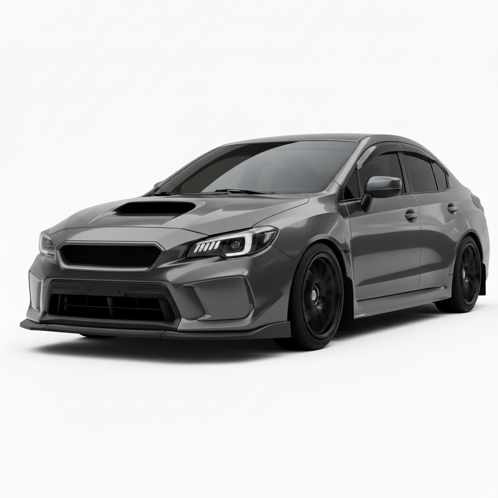 JDMuscle [18-21 WRX/STI] Fog Light Covers -  Paint Matched / Gloss Black