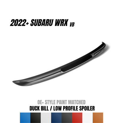 JDMuscle 2022-24 WRX Duck Bill / Low Profile Spoiler - OE+ Style Paint Matched - Return