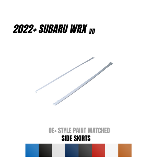 JDMuscle 2022-24 WRX Side Skirts - OE+ Style Paint Matched / Gloss Black - Return