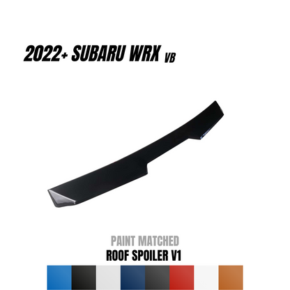 JDMuscle 22-25 Subaru WRX Roof Spoiler V1 | Paint Matched / Gloss Black / ABS - Return