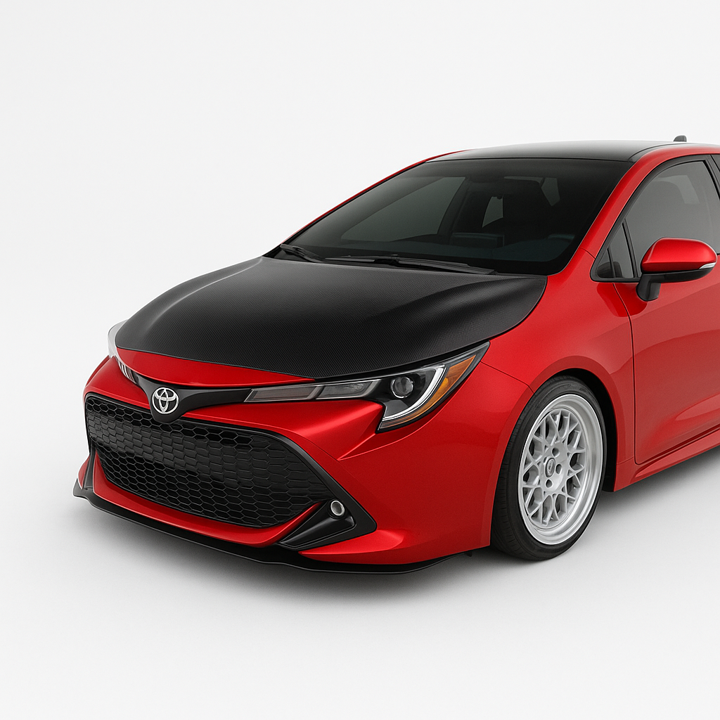 JDMuscle [23+ GR Corolla, 19+ Corolla Hatchback] Carbon Fiber Hood - OE Style