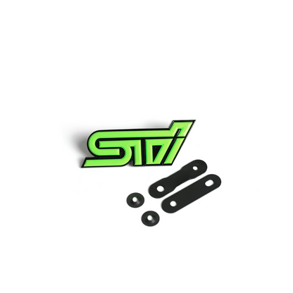 Racing Art STI Grille Emblem w/ Multiple Color Avaialable - Universal