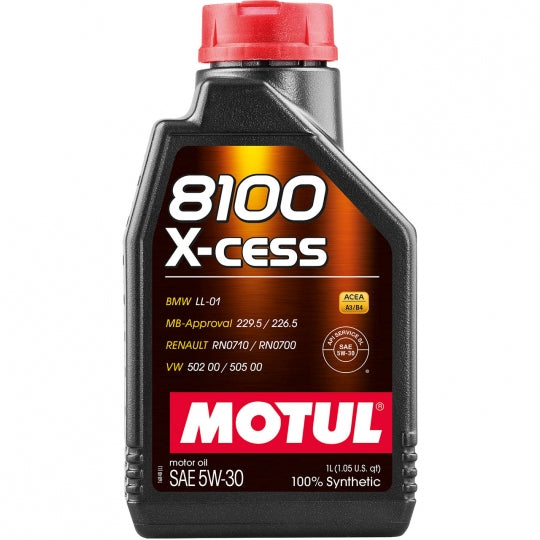 Motul 8100 X-CESS Synthetic Engine Oil - 5W30, 1 Liter | 108944