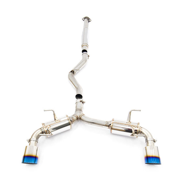 MXP 13-16 FR-S / 13-22 BRZ / 17-22 86 Comp RS Cat Back Exhaust Blue Burnt tips | MXCRFT86B