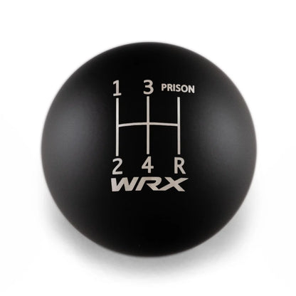 Billetworkz Weighted Shift Knob - 5 Speed WRX Jail-Prison Engraving - Subaru WRX