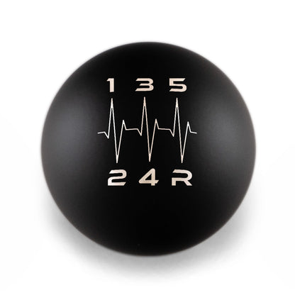 Billetworkz Weighted Shift Knob -  5-Speed Heartbeat Engraving for Subaru
