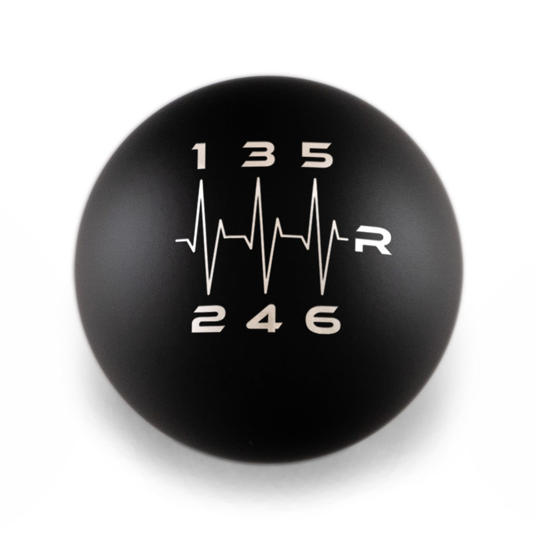 Billetworkz Weighted Shift Knob - 6 Speed Heartbeat Engraving for Subaru