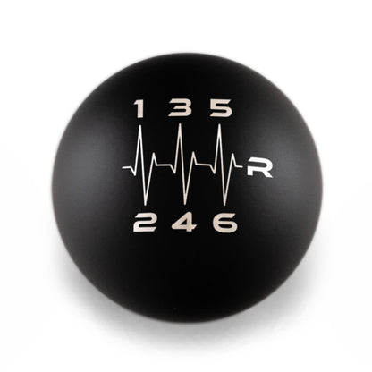Billetworkz Weighted Shift Knob - 6 Speed Heartbeat Engraving for Subaru