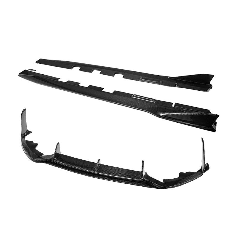 EXTREME ONLINE STORE 22-UP TOYOTA GR86 CARBON FIBER FRONT LIP & SIDE SKIRTS | GR86-22-Lip-CF_GR86-22-SBL-CF