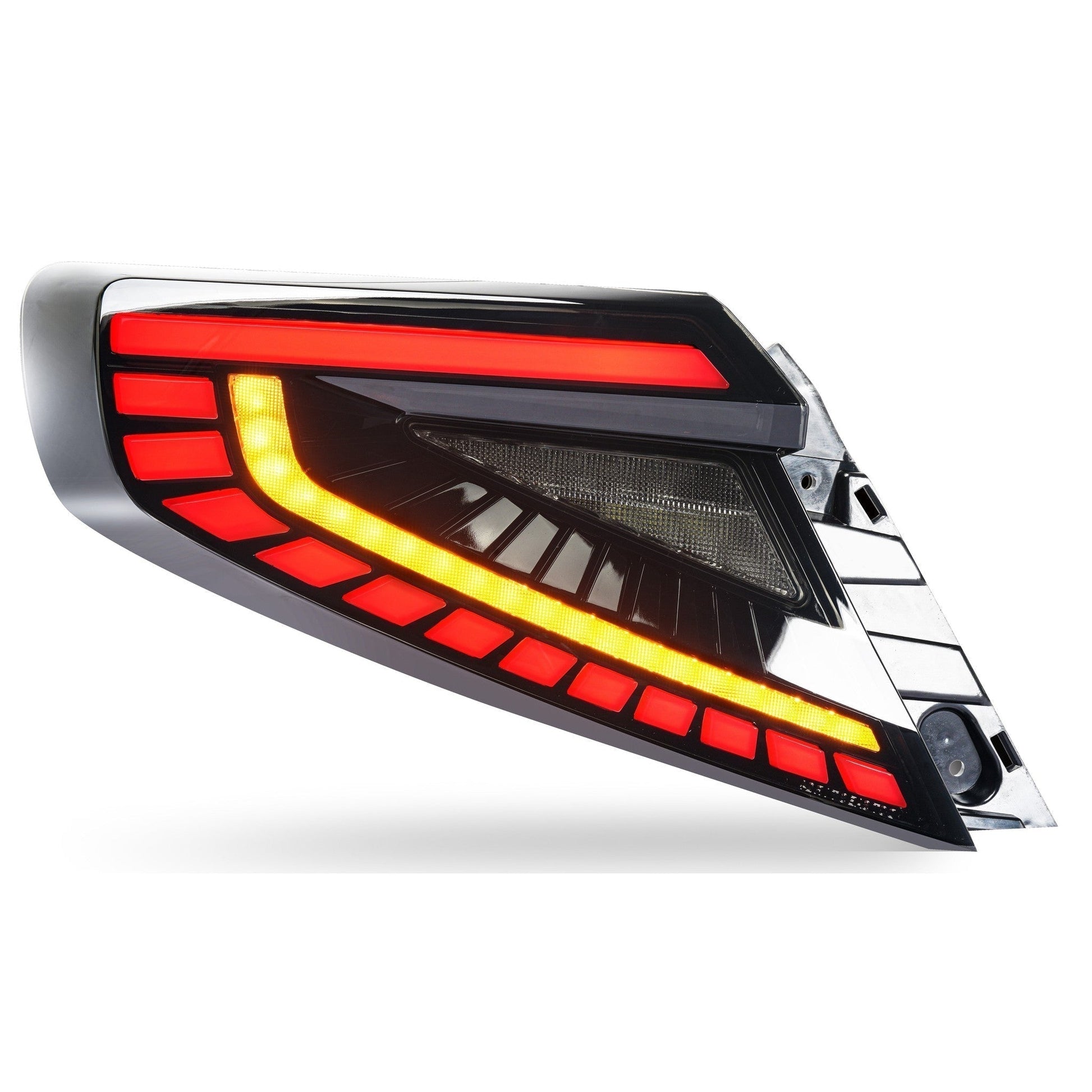 Noble [22-25 WRX] Lux Series LED Tail Lights (White Bar, Smoke Lens)