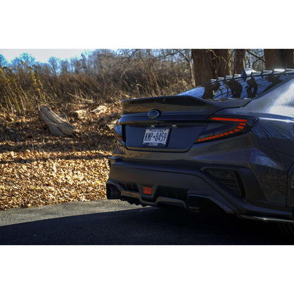 Noble [22-25 WRX] Lux Series LED Tail Lights (White Bar, Smoke Lens)