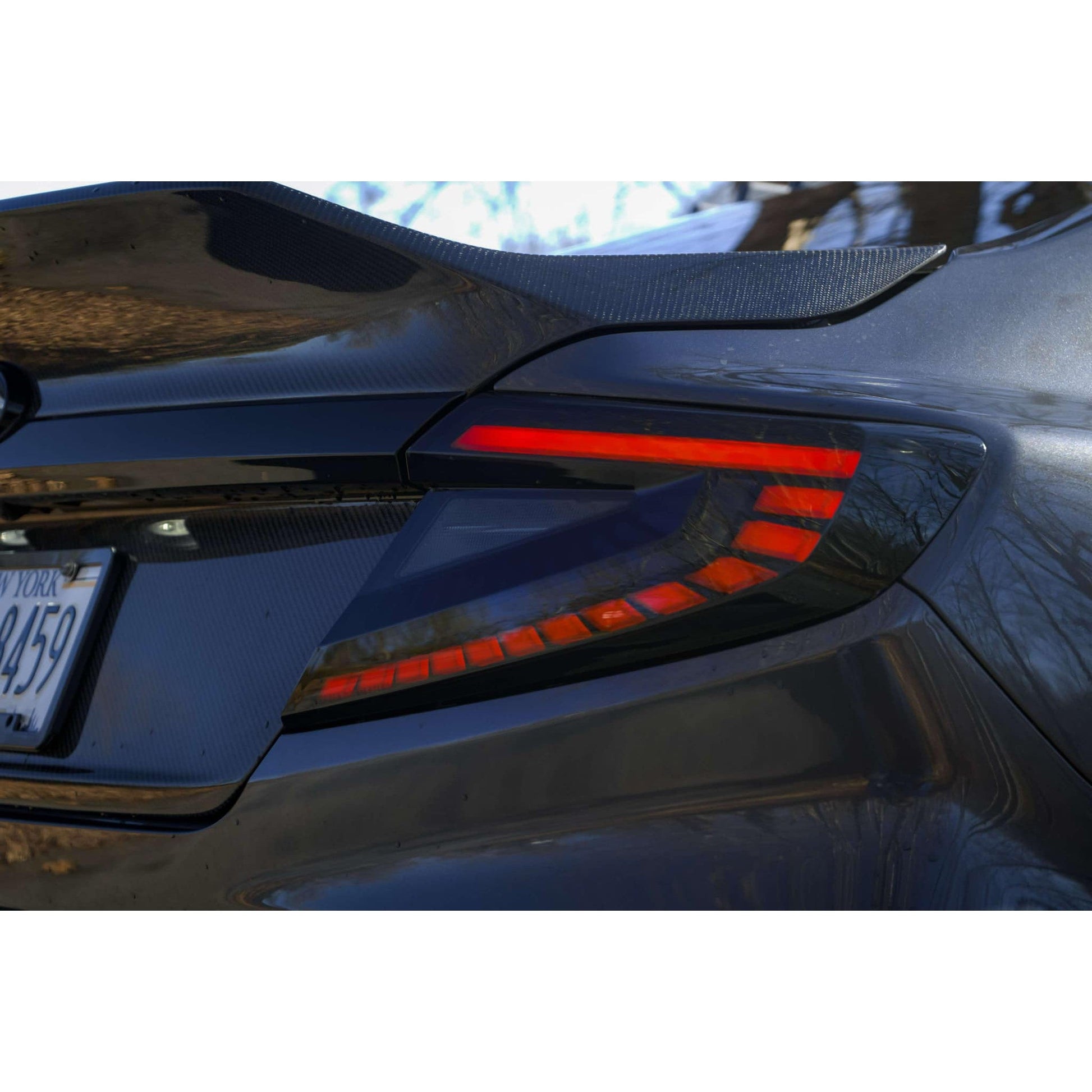 Noble [22-25 WRX] Lux Series LED Tail Lights (White Bar, Smoke Lens)