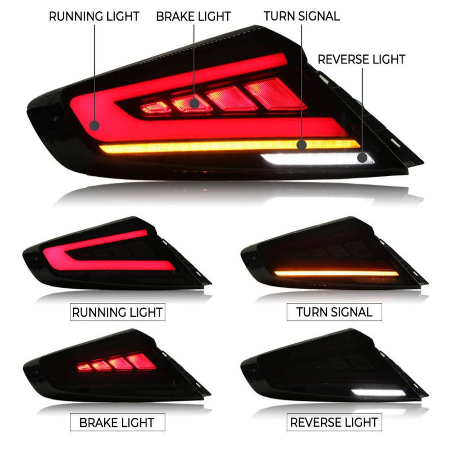 Noble [22-26 WRX] S4 Style Tail Lights (Smoked Lens, White Bar) | nol22WRX.S4V1.SMW