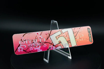 Overnight.Crew Rays Gram Lights 57DR/57CR Spoke Stickers (4 PCS)