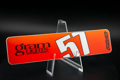 Overnight.Crew Rays Gram Lights 57DR/57CR Spoke Stickers (4 PCS)