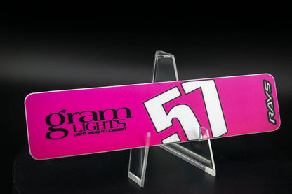 Overnight.Crew Rays Gram Lights 57DR/57CR Spoke Stickers (4 PCS)