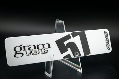 Overnight.Crew Rays Gram Lights 57DR/57CR Spoke Stickers (4 PCS)