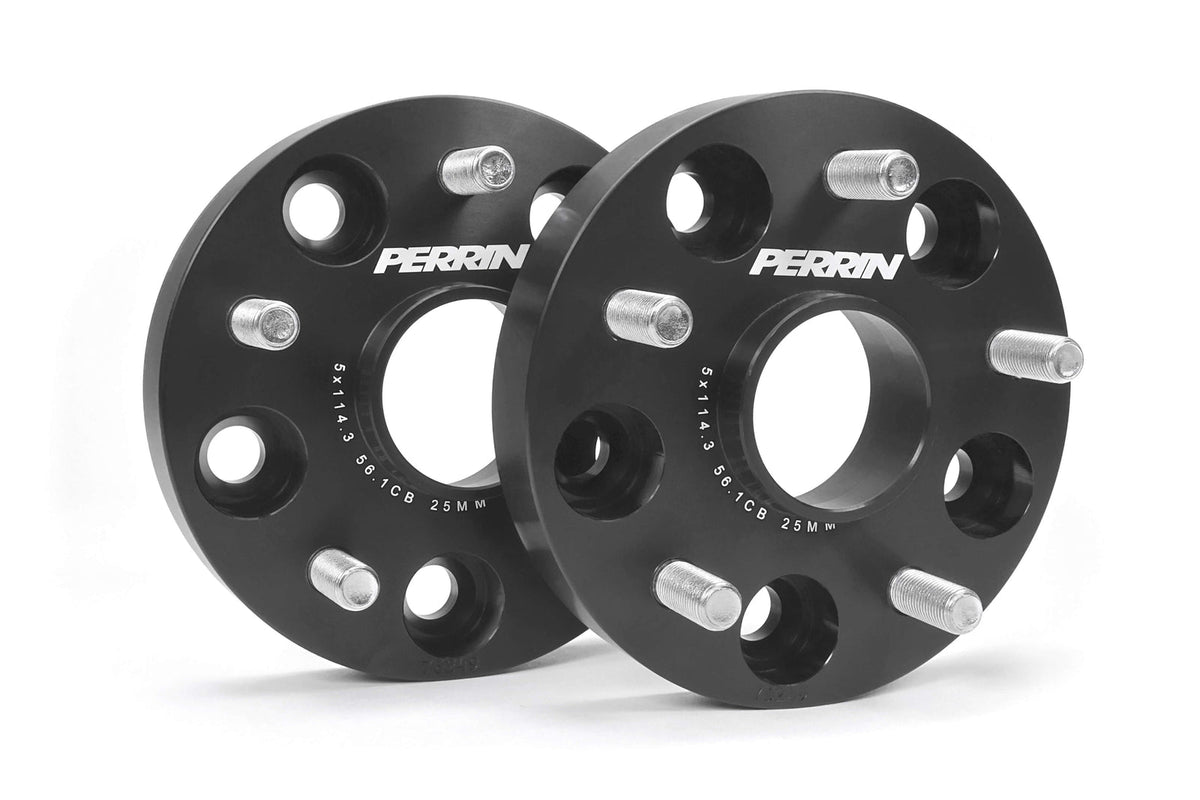 Perrin [15-26 WRX, 15-26 STI, 15-26 Forester, 15-26 Outback, 15-26 Legacy, 15-26 Impreza, 15-26 Crosstrek] Wheel Spacers - 25mm - 5x114.3 - 56mm Hub - Black