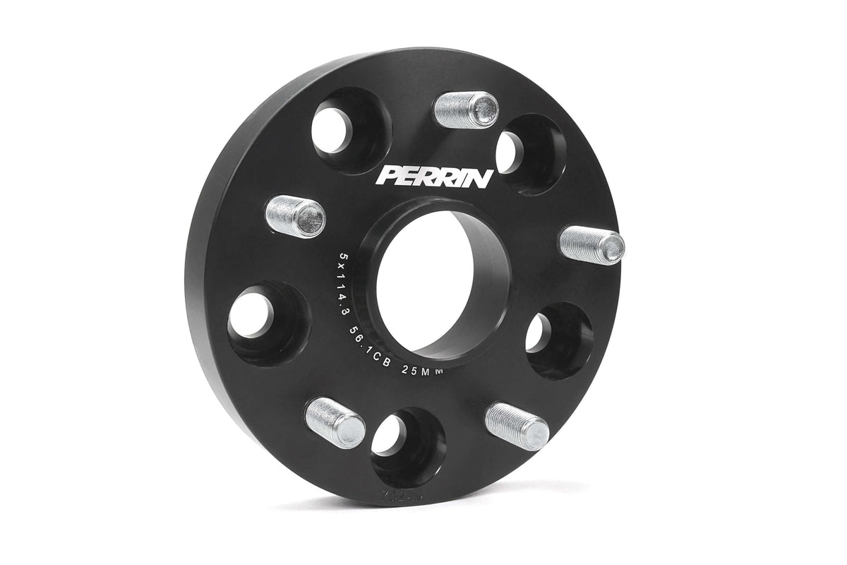 Perrin [15-26 WRX, 15-26 STI, 15-26 Forester, 15-26 Outback, 15-26 Legacy, 15-26 Impreza, 15-26 Crosstrek] Wheel Spacers - 25mm - 5x114.3 - 56mm Hub - Black