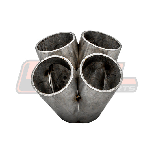 P&L Motorsports 4 Into 1 Merge Collector for 2″ Turbine Inlet or Pipe | PL-MDSS-152M