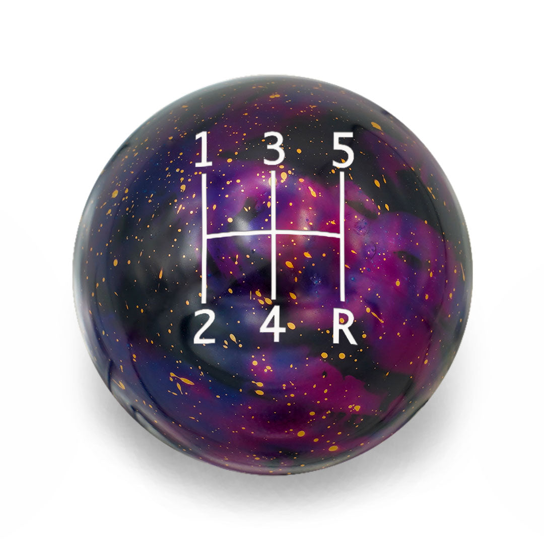Billetworkz Cosmic Space Shift Knob - 5 Speed Standard Engraving for Subaru