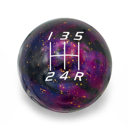 Billetworkz Cosmic Space Shift Knob - 5 Speed Velocity Engraving for Subaru