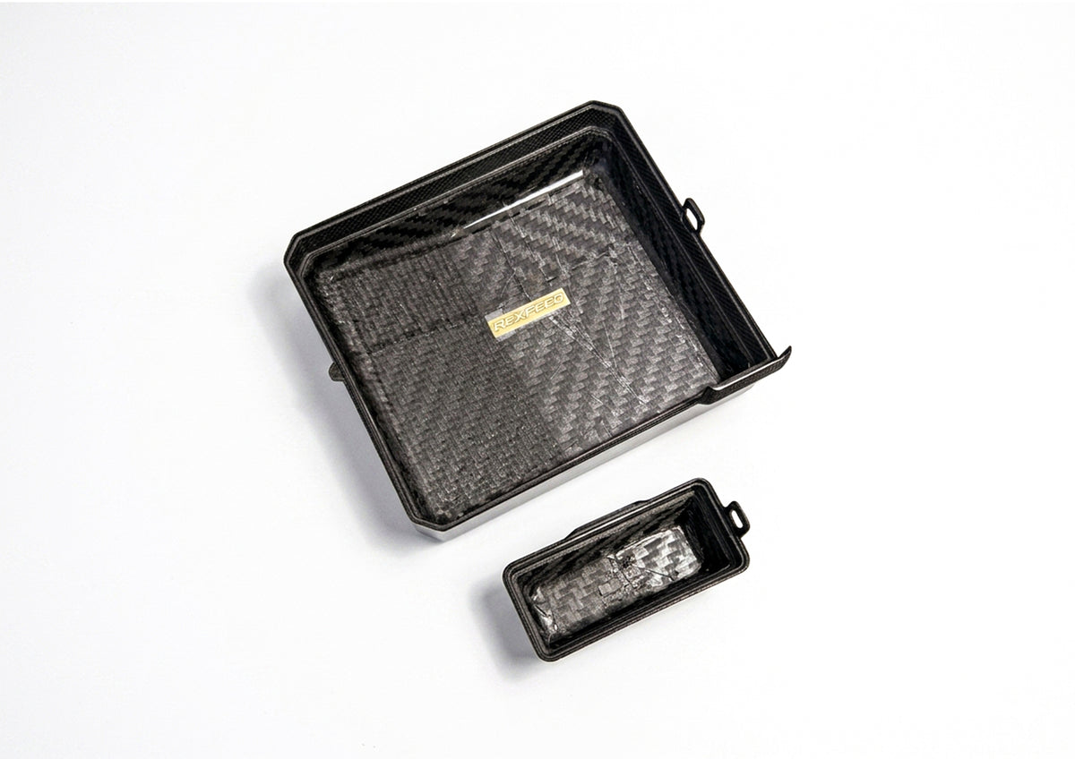 Rexpeed [08-15 Mitsubishi Evo X] Carbon Fuse Box Covers