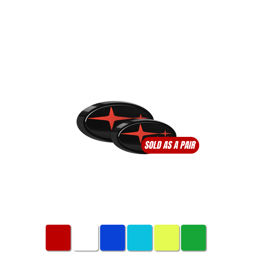 Racing Art 15-21 WRX/STI  Front + Rear Emblem Kit