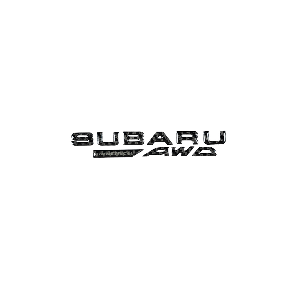 Racing Art Carbon Fiber Subaru AWD Trunk Emblem