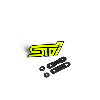 Racing Art STI Grille Emblem w/ Multiple Color Avaialable - Universal