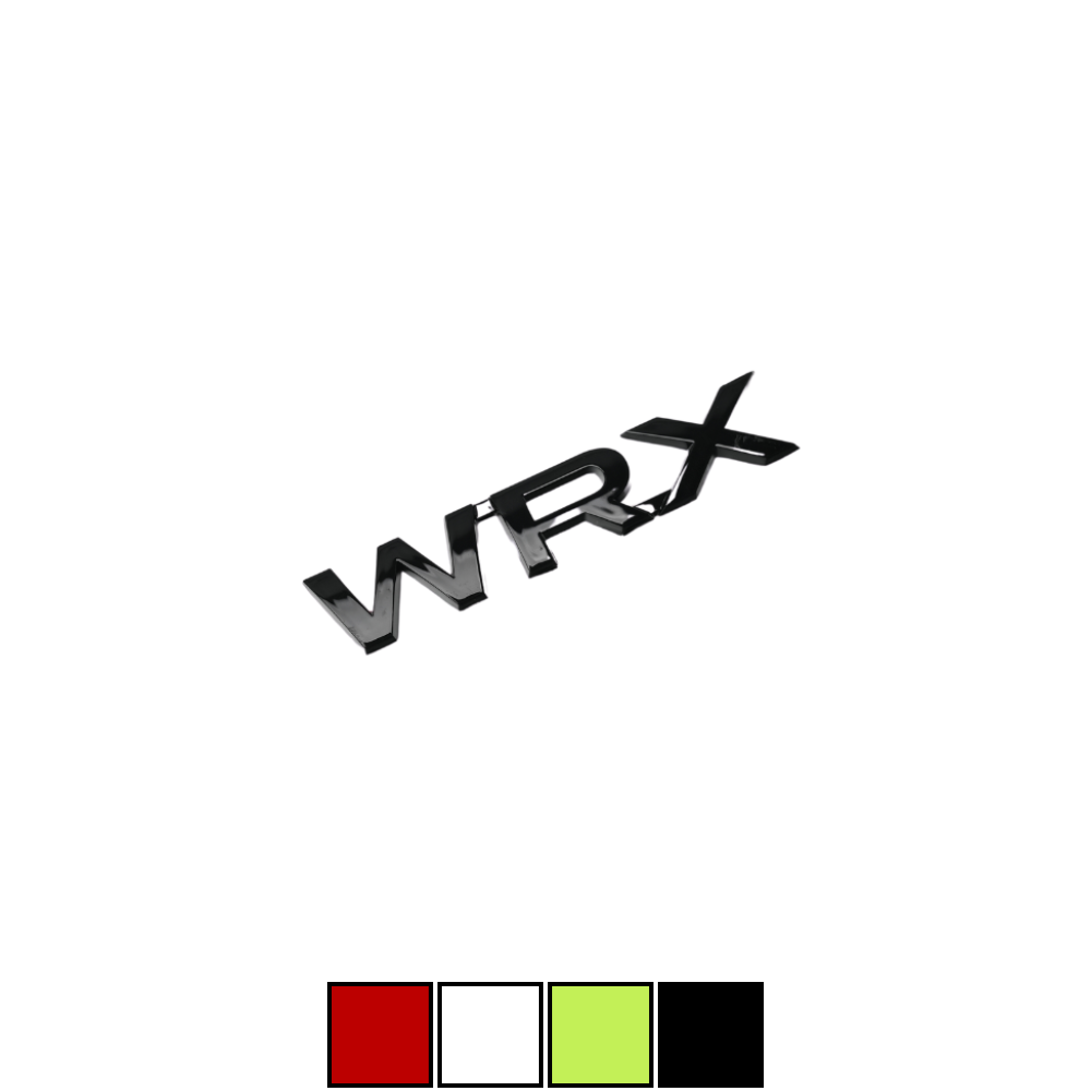 Racing Art WRX Trunk Emblem - Red / Black / Neon Yellow / White [Universal]