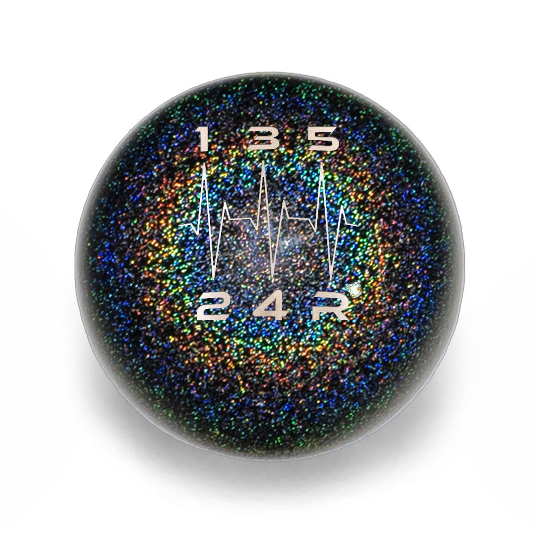 Billetworkz Weighted Shift Knob -  5-Speed Heartbeat Engraving for Subaru