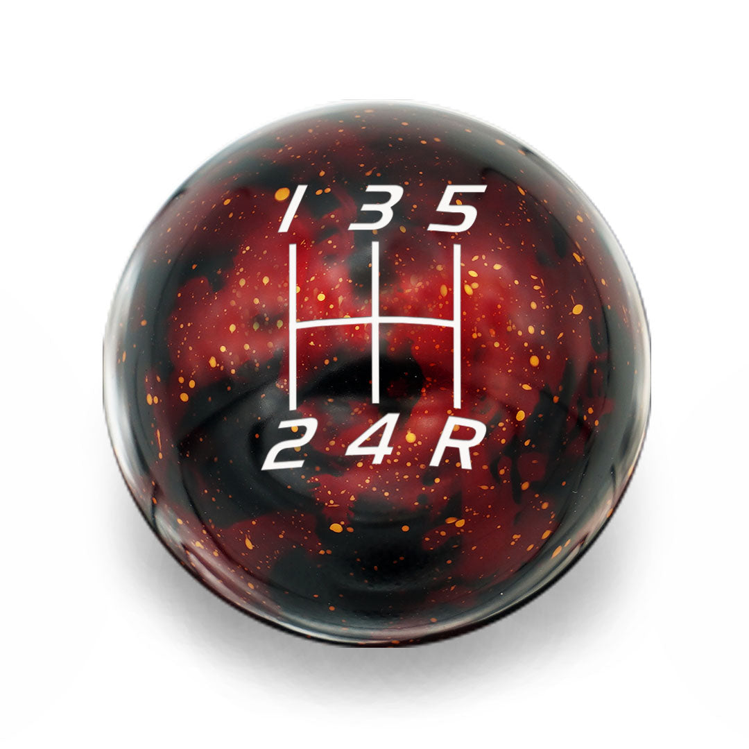 Billetworkz Cosmic Space Shift Knob - 5 Speed Velocity Engraving for Subaru