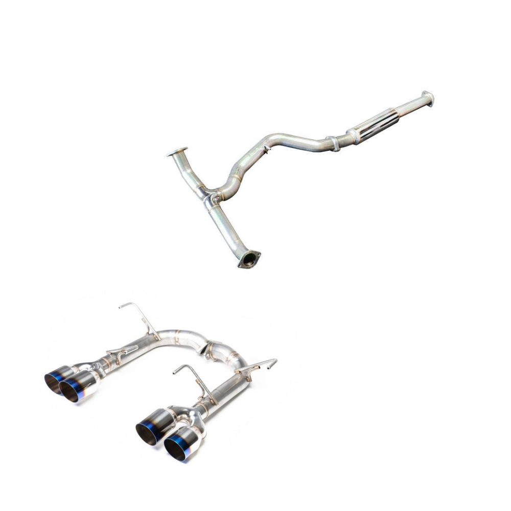Remark 15-21 WRX/STI Cat Back Exhaust Titanium Stainless Single Wall Tip w/Resonated Mid Pipe- Discontinuing NO RETURNS