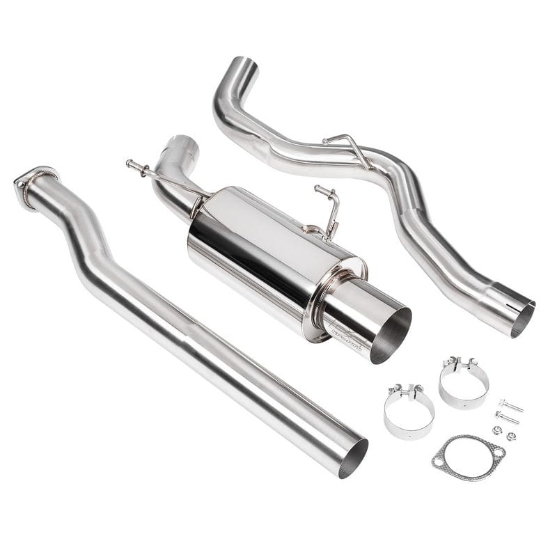DC Sports [15-21 WRX/STI] Single Canister Cat-Back Exhaust - Polished