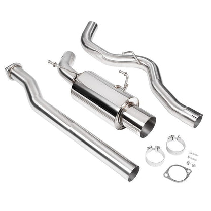 DC Sports [15-21 WRX/STI] Single Canister Cat-Back Exhaust - Polished