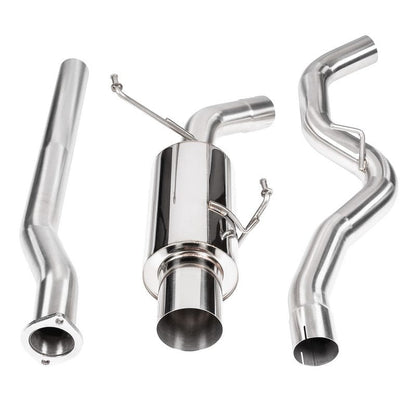 DC Sports [15-21 WRX/STI] Single Canister Cat-Back Exhaust - Polished